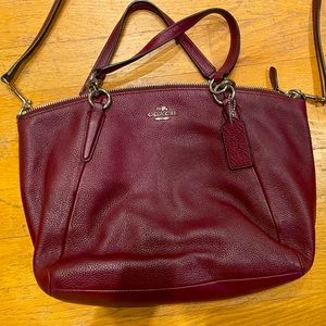 Coach red crossbody bag